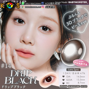 a-eye 1 Day 14 Drip Black ワンデーリフレア エーアイ ドリップブラック
